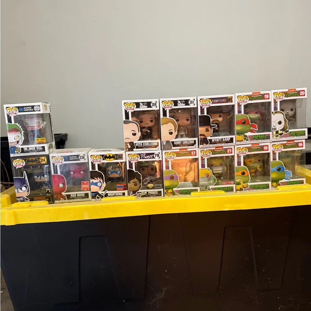 Marvel Funko Pop Set with Red and Blue Accents